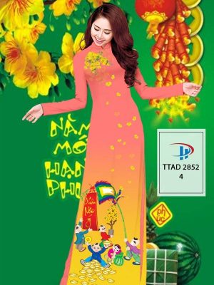 Vải Áo Dài Tết Hoa Mai AD TTAD 2852 39